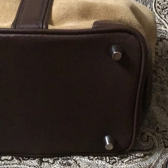 ✨Vintage Retired Coach Hampton✨ #7536 Suede with Leather Trim - Picture 5 of 16